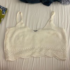 Shein White Knit Crop Top!